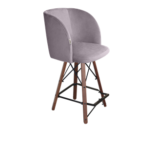 Полубарный стул SHT-ST33 / SHT-S80-1 (сиреневая орхидея/темный орех/черный) в Салехарде