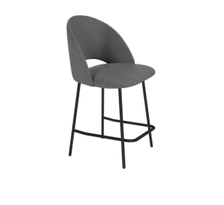 Полубарный стул SHT-ST34 / SHT-S29P-1 (платиново-серый/черный муар) в Салехарде