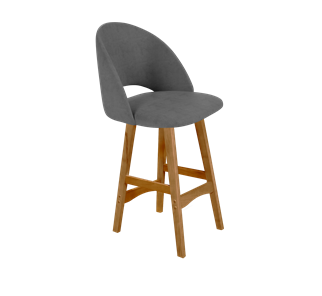 Полубарный стул SHT-ST34 / SHT-S65-1 (платиново-серый/светлый орех) в Салехарде