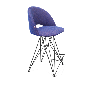 Полубарный стул SHT-ST34 / SHT-S66-1 (синий мираж/черный муар) в Салехарде