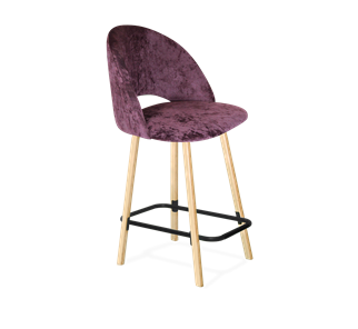 Полубарный стул SHT-ST34 / SHT-S94-1 (вишневый джем/прозрачный лак/черный муар) в Надыме
