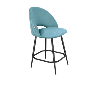 Полубарный стул SHT-ST34-1 / SHT-S148-1 (голубая пастель/черный муар) в Лабытнанги