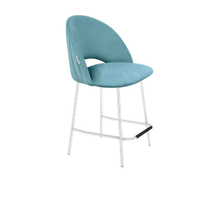 Полубарный стул SHT-ST34-1 / SHT-S29P-1 (голубая пастель/белый муар) в Лабытнанги