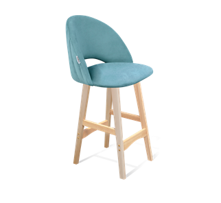 Полубарный стул SHT-ST34-1 / SHT-S65-1 (голубая пастель/прозрачный лак) в Салехарде - предосмотр