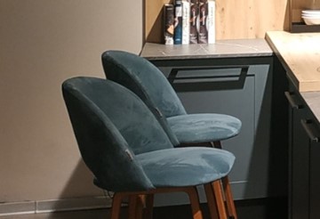 Полубарный стул SHT-ST34-1 / SHT-S65-1 (голубая пастель/прозрачный лак) в Салехарде - предосмотр 6
