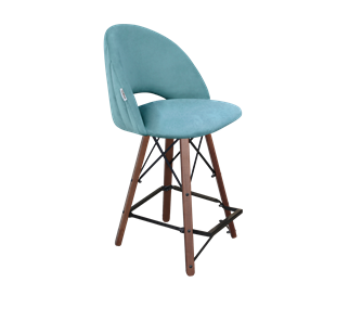 Полубарный стул SHT-ST34-1 / SHT-S80-1 (голубая пастель/темный орех/черный) в Салехарде - предосмотр