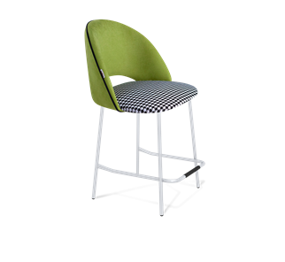 Полубарный стул SHT-ST34-3 / SHT-S29P-1 (оливковый/гусиная лапка/хром лак) в Надыме