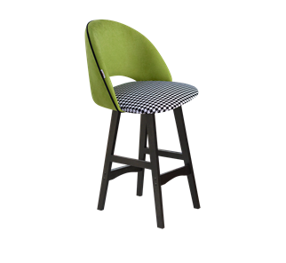 Полубарный стул SHT-ST34-3 / SHT-S65-1 (оливковый/гусиная лапка/венге) в Салехарде