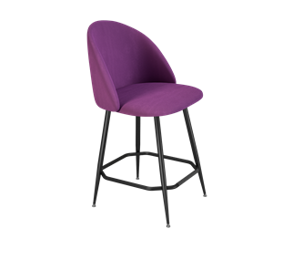 Полубарный стул SHT-ST35 / SHT-S148-1 (ягодное варенье/черный муар) в Салехарде