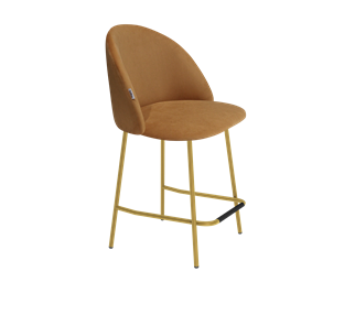 Полубарный стул SHT-ST35 / SHT-S29P-1 (горчичный/золото) в Салехарде - предосмотр
