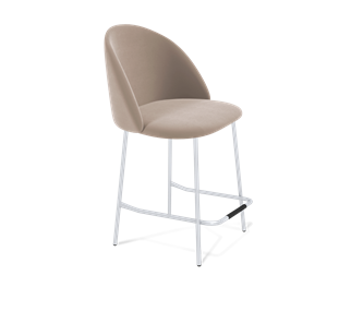 Полубарный стул SHT-ST35 / SHT-S29P-1 (латте/хром лак) в Надыме