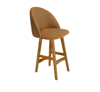 Полубарный стул SHT-ST35 / SHT-S65-1 (горчичный/светлый орех) в Лабытнанги