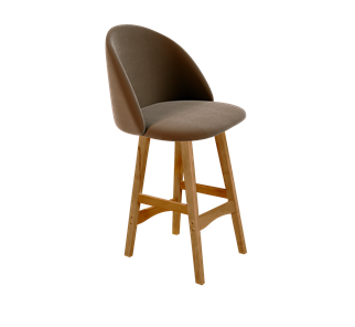 Полубарный стул SHT-ST35 / SHT-S65-1 (кофейный ликер/светлый орех) в Салехарде
