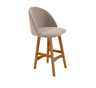 Полубарный стул SHT-ST35 / SHT-S65-1 (латте/светлый орех) в Надыме