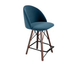 Полубарный стул SHT-ST35 / SHT-S80-1 (тихий океан/темный орех/черный) в Муравленко