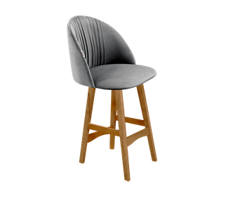 Полубарный стул SHT-ST35-1 / SHT-S65-1 (угольно-серый/светлый орех) в Салехарде