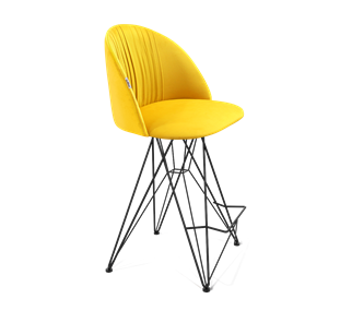 Полубарный стул SHT-ST35-1 / SHT-S66-1 (имперский жёлтый/черный муар) в Салехарде