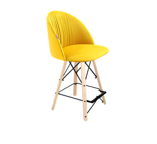 Полубарный стул SHT-ST35-1 / SHT-S80-1 (имперский жёлтый/прозрачный лак/черный) в Надыме