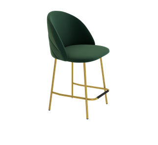 Полубарный стул SHT-ST35-2 / SHT-S29P-1 (лиственно-зеленый/золото) в Салехарде - предосмотр
