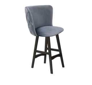Полубарный стул SHT-ST36-3 / SHT-S65-1 (нейтральный серый/венге) в Салехарде
