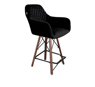 Полубарный стул SHT-ST38 / SHT-S80-1 (ночное затмение/темный орех/черный) в Салехарде