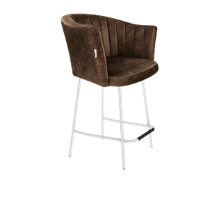 Полубарный стул SHT-ST42-1 / SHT-S29P-1 (кофейный трюфель/белый муар) в Надыме