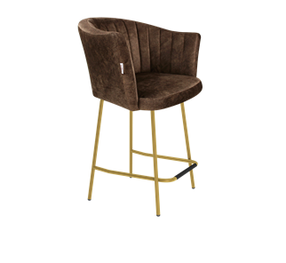 Полубарный стул SHT-ST42-1 / SHT-S29P-1 (кофейный трюфель/золото) в Салехарде - предосмотр