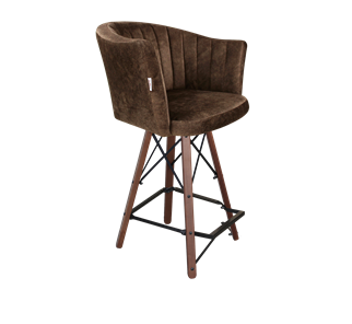 Полубарный стул SHT-ST42-1 / SHT-S80-1 (кофейный трюфель/темный орех/черный) в Ноябрьске