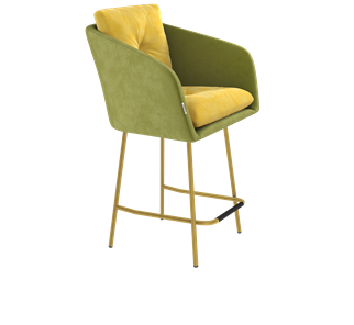 Полубарный стул SHT-ST43-2 / SHT-S29P-1 (фисташковый десерт/золото) в Салехарде
