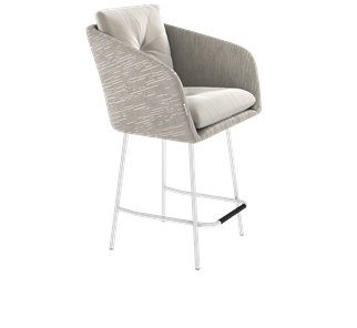Полубарный стул SHT-ST43-2 / SHT-S29P-1 (морозное утро/белый муар) в Надыме