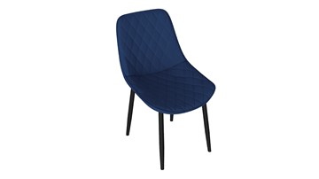 Кухонный стул Oscar (Черный муар/Велюр L005 синий) в Муравленко