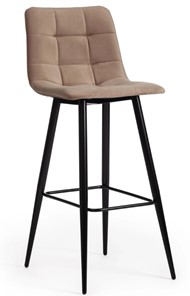 Барный стул CHILLY (mod.7095б) 50х44х104 бежевый barkhat 5/черный арт.19637 в Новом Уренгое
