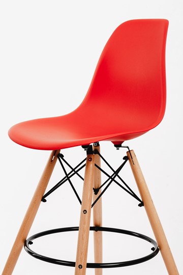 Барный стул DSL 110 Wood bar (красный) в Муравленко - изображение 2