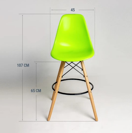 Барный стул DSL 110 Wood bar (Салатовый) в Надыме - изображение 1