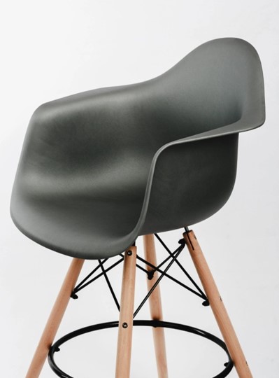 Барный стул DSL 330 Wood bar (черный) в Салехарде - изображение 2