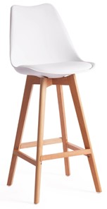 Барный стул TULIP BAR (mod. C1014H) 57х48х104 белый 018 /натуральный арт.19650 в Салехарде