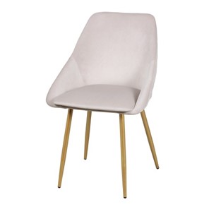Мягкий дизайнерский стул Мартин СРП-063 эмаль голд Веллюто бежевый в Салехарде