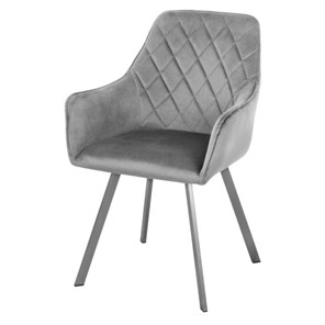 Мягкий стул-кресло Мадрид СРП-056 бриллиант Дрим серый в Губкинском