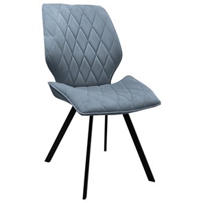 Обеденный стул BRABIX "Rombo CF-077", велюр серый, каркас металлический усиленный черный, 532776 в Лабытнанги