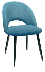 Кухонный стул 217 V16 голубой/черный в Лабытнанги