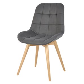 Обеденный стул POLINI Home Verona SD, серый-натуральный в Салехарде