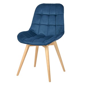 Обеденный стул POLINI Home Verona SD, синий-натуральный в Салехарде