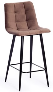 Полубарный кухонный стул CHILLY (mod. 7095пб) 55х44х94 коричневый barkhat 12/черный арт.19656 в Лабытнанги