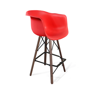 Барный стул SHT-ST31/S80 (красный/темный орех/черный) в Губкинском