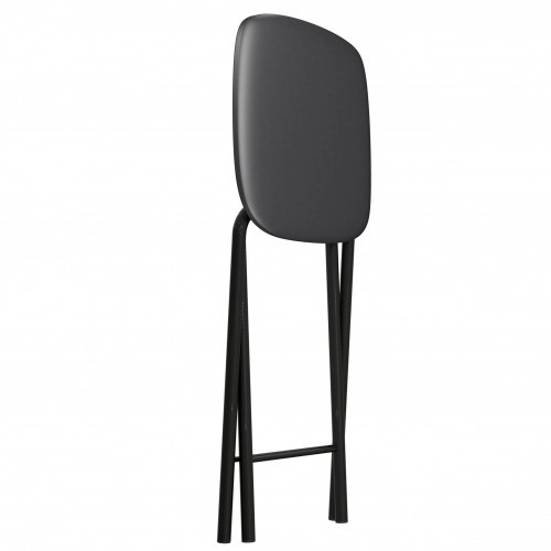 Табурет Складной СРП-013КВ (квадратное сиденье) Эмаль, черный в Салехарде - изображение 1