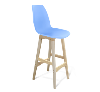 Барный стул SHT-ST29/S65 (голубой pan 278/прозрачный лак) в Салехарде