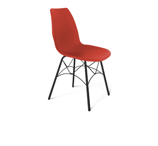 Обеденный стул SHT-ST29/S107 (красный ral 3020/черный муар) в Салехарде