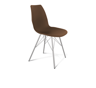 Обеденный стул SHT-ST29/S37 (коричневый ral 8014/хром лак) в Надыме