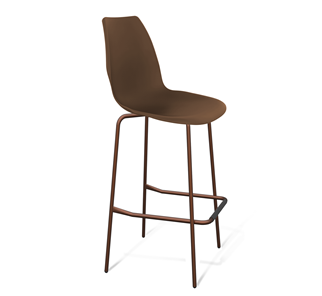 Барный стул SHT-ST29/S29 (коричневый ral 8014/медный металлик) в Салехарде