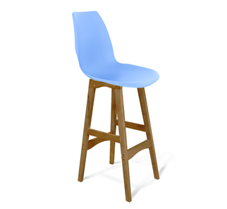 Барный стул SHT-ST29/S65 (голубой pan 278/светлый орех) в Лабытнанги